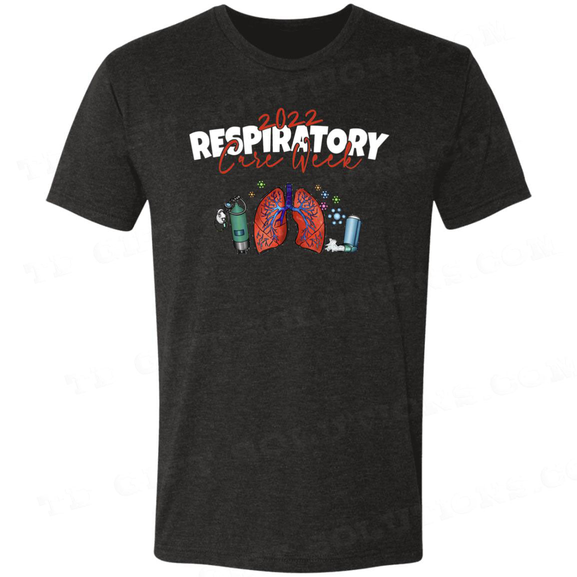 2022 Personalized Respiratory Care Week Triblend T-Shirt-TD Gift Solutions.com