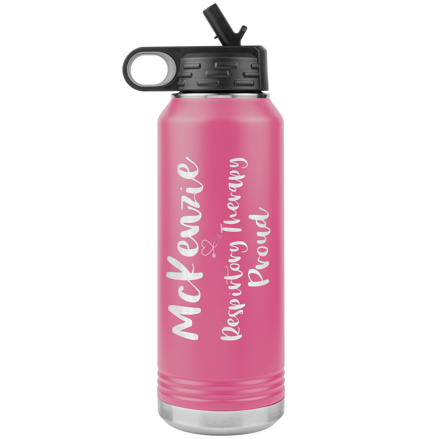 Respiratory Care Week Gifts | Personalized 32 oz Respiratory Therapy Proud Water Bottle-Tumblers-TD Gift Solutions.com