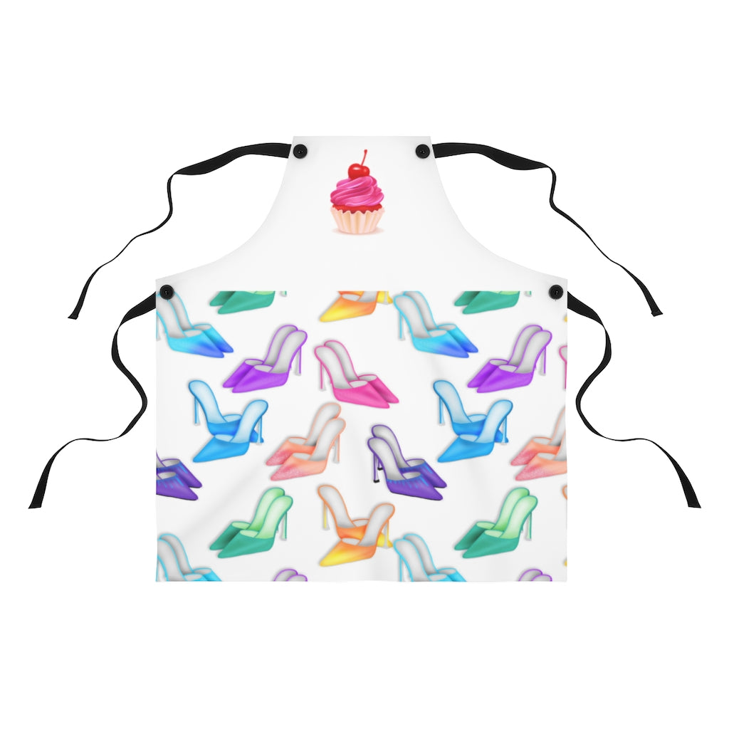 Funny Aprons | Cupcakes And Stilettos Women's Apron-Accessories-TD Gift Solutions.com