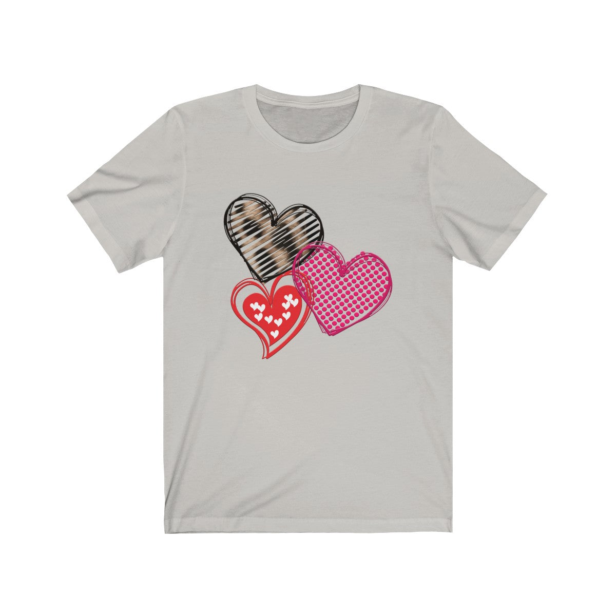 Valentines Day Tshirt | Wild Hearts Bella and Cavas TShirt-T-Shirt-TD Gift Solutions.com