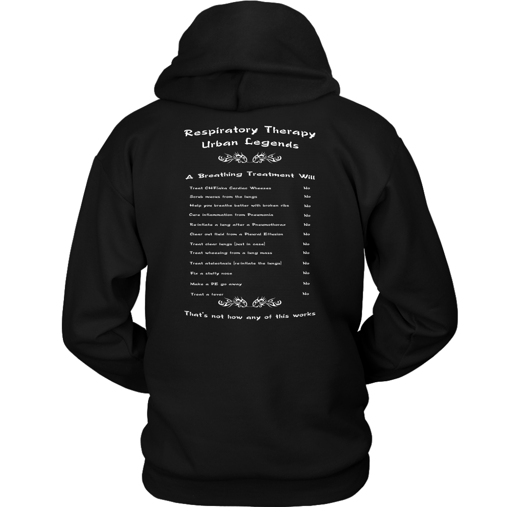 Respiratory Therapy Urban Legends Unisex Hoodie | RT Swag - T-shirt