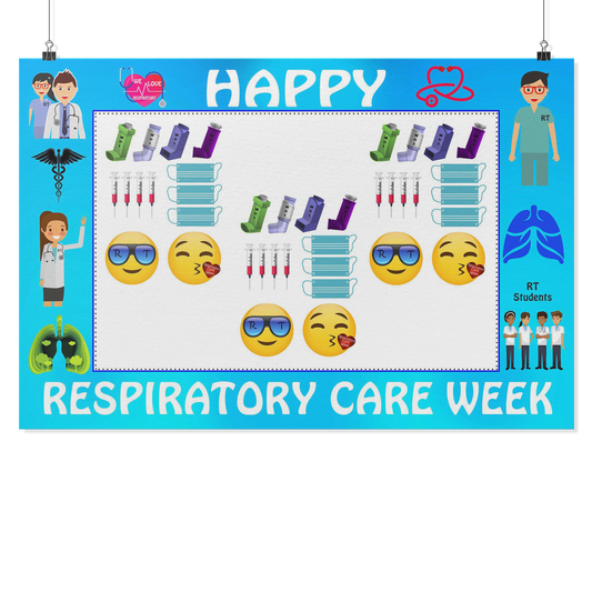 Respiratory Therapist | Respiratory Care Week Photo Frame With Selfie Props - Photo Booth Frame