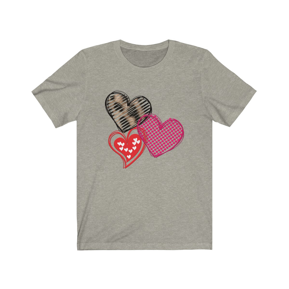 Valentines Day Tshirt | Wild Hearts Bella and Cavas TShirt-T-Shirt-TD Gift Solutions.com