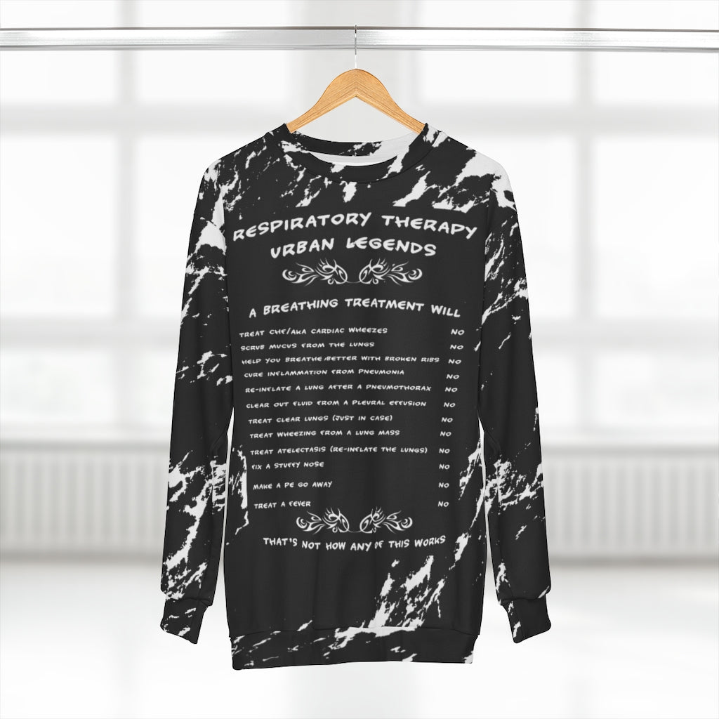 Respiratory Therapy Sweatshirt | RT Urban Legends AOP Unisex Sweatshirt-TD Gift Solutions.com