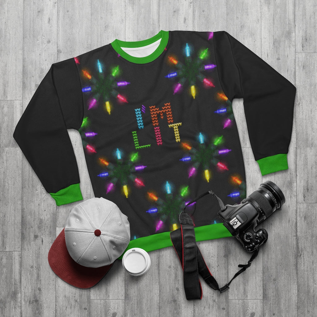 I'm Lit AOP Unisex Ugly Christmas Sweatshirt-All Over Prints-TD Gift Solutions.com