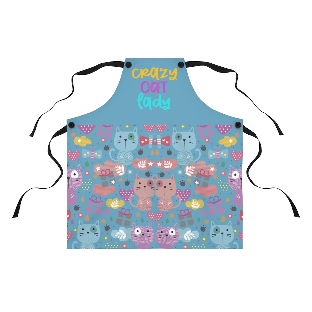 Aprons For Women | Crazy Cat Lady Apron-Aprons-TD Gift Solutions.com