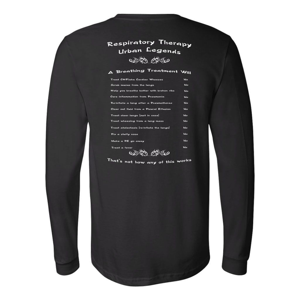 Respiratory Therapy Urban Legends | Canvas Long Sleeve Shirt | RT Swag - T-shirt