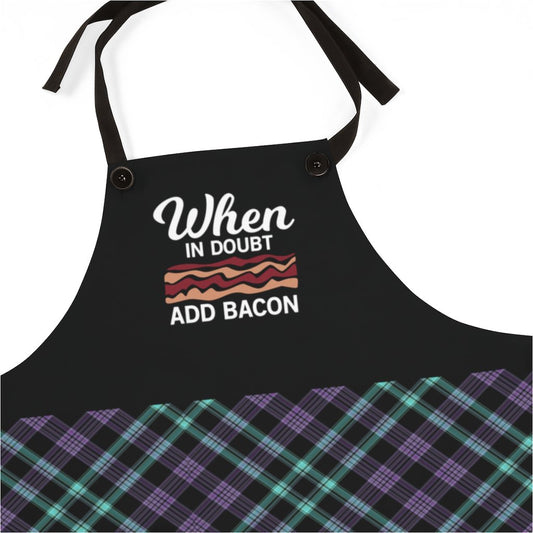 Funny Apron | Women's When In Doubt Add Bacon Apron-Aprons-TD Gift Solutions.com