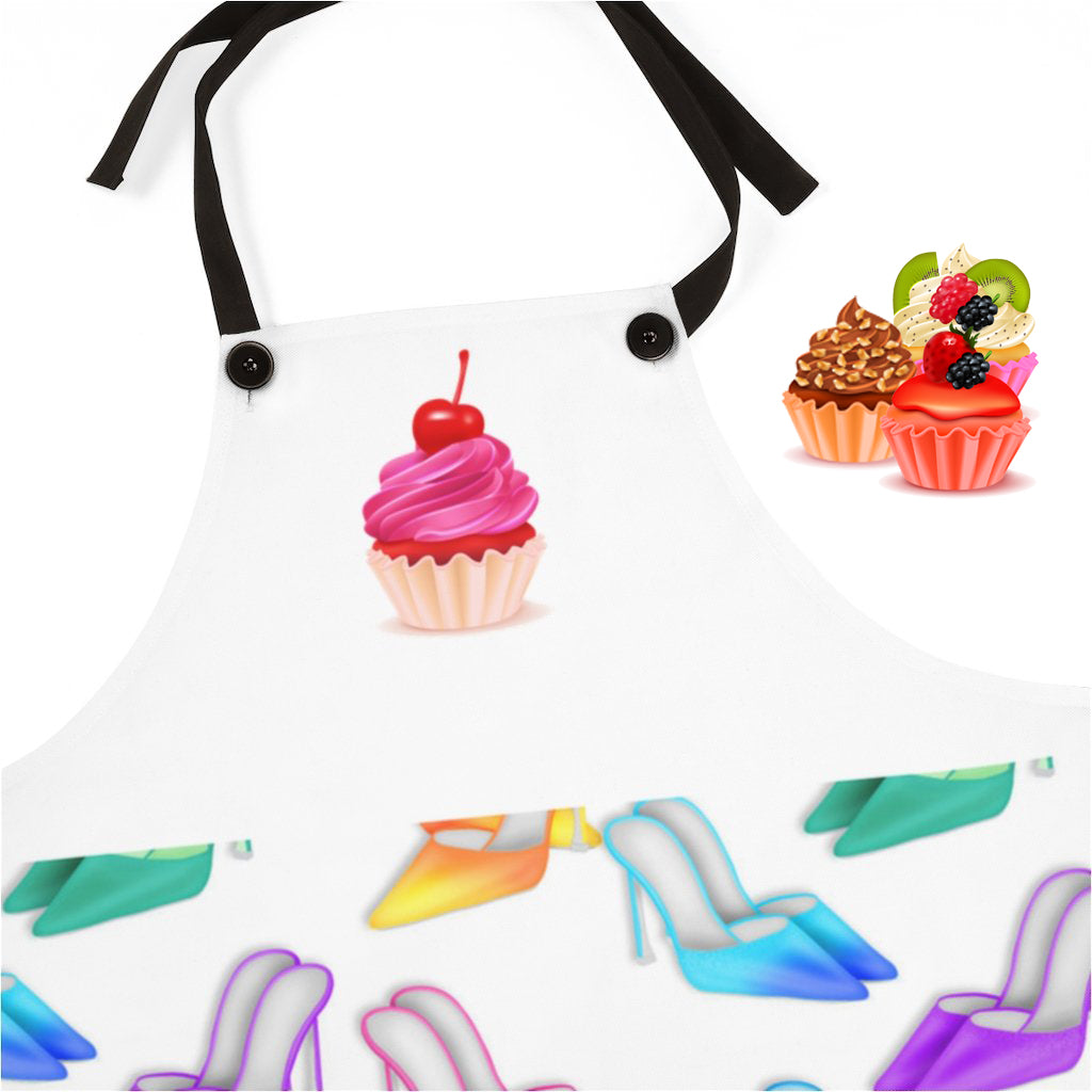 Funny Aprons | Cupcakes And Stilettos Women's Apron-Accessories-TD Gift Solutions.com