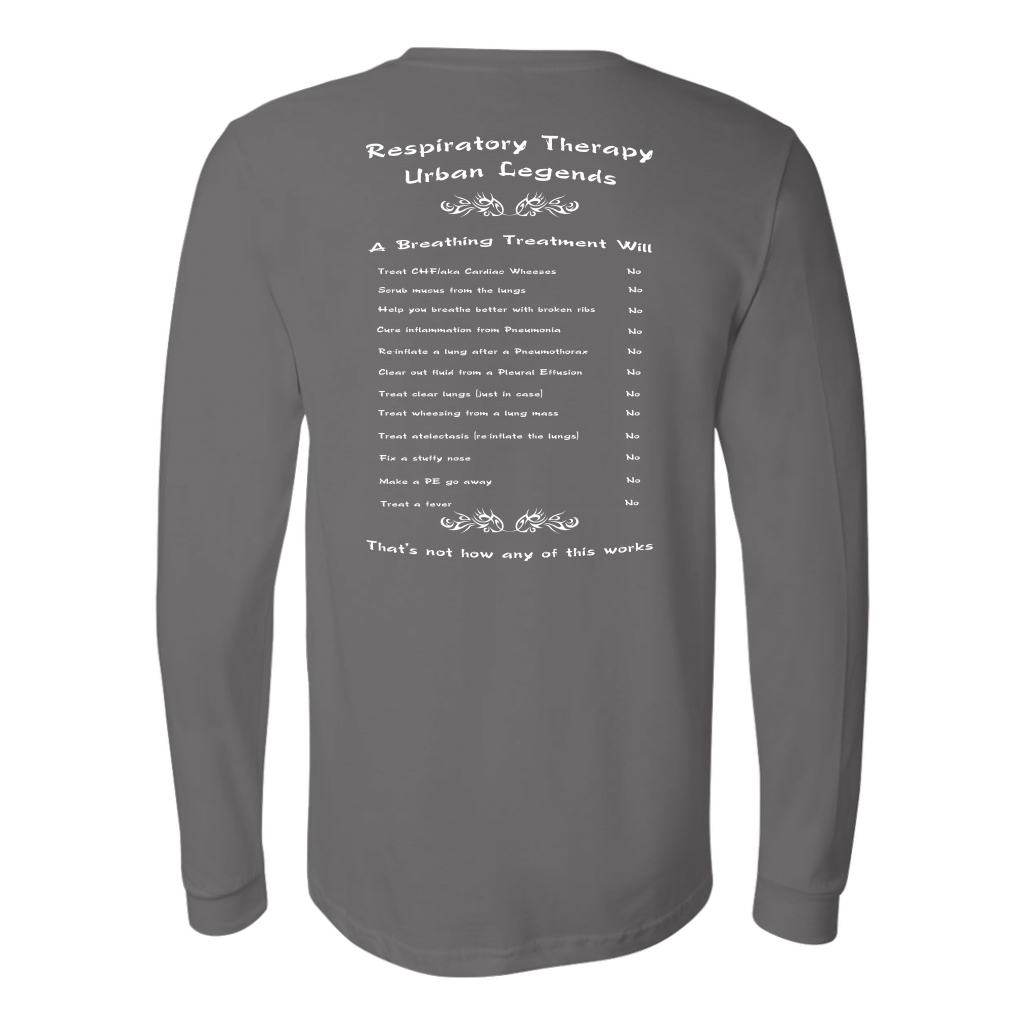 Respiratory Therapy Urban Legends | Canvas Long Sleeve Shirt | RT Swag - T-shirt