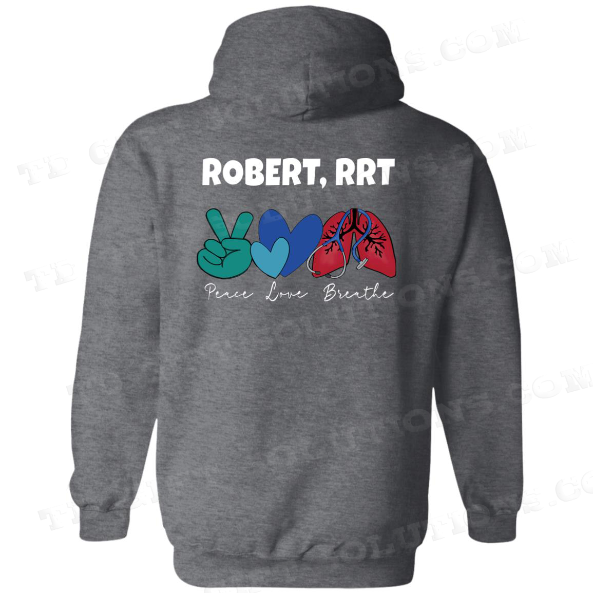 Personalized Respiratory Care Week Pullover Hoodie-TD Gift Solutions.com
