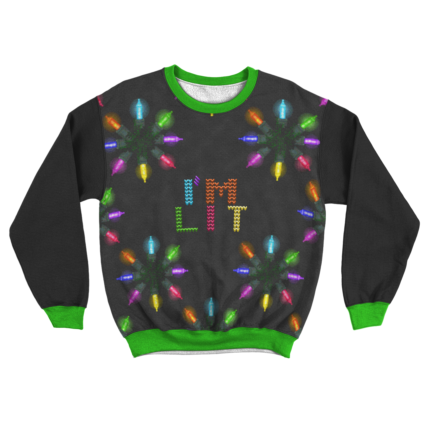 I'm Lit AOP Unisex Ugly Christmas Sweatshirt-TD Gift Solutions.com