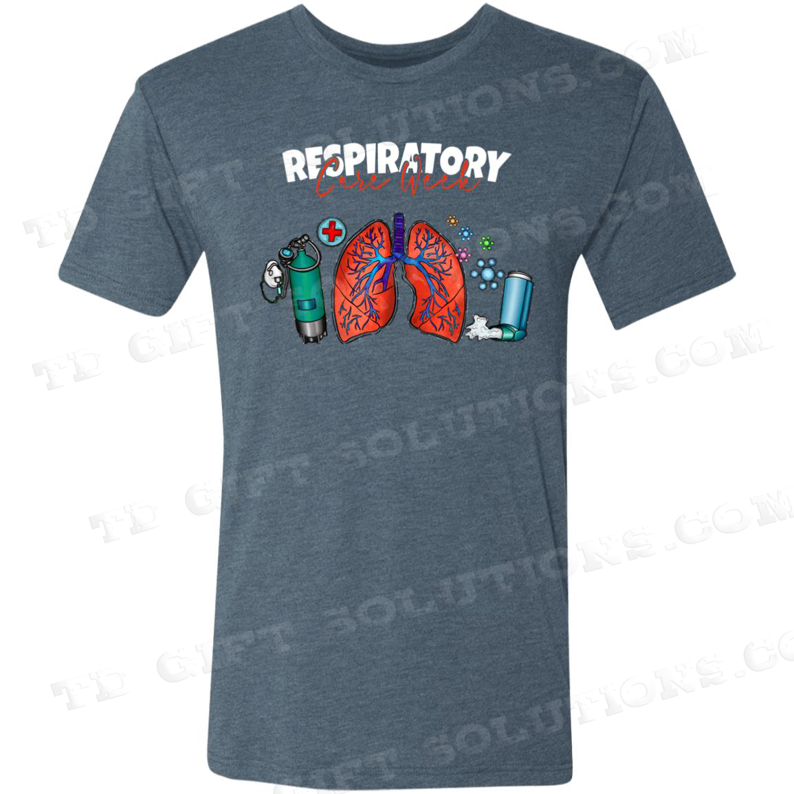 Personalized Respiratory Care Week Triblend T-Shirt-TD Gift Solutions.com