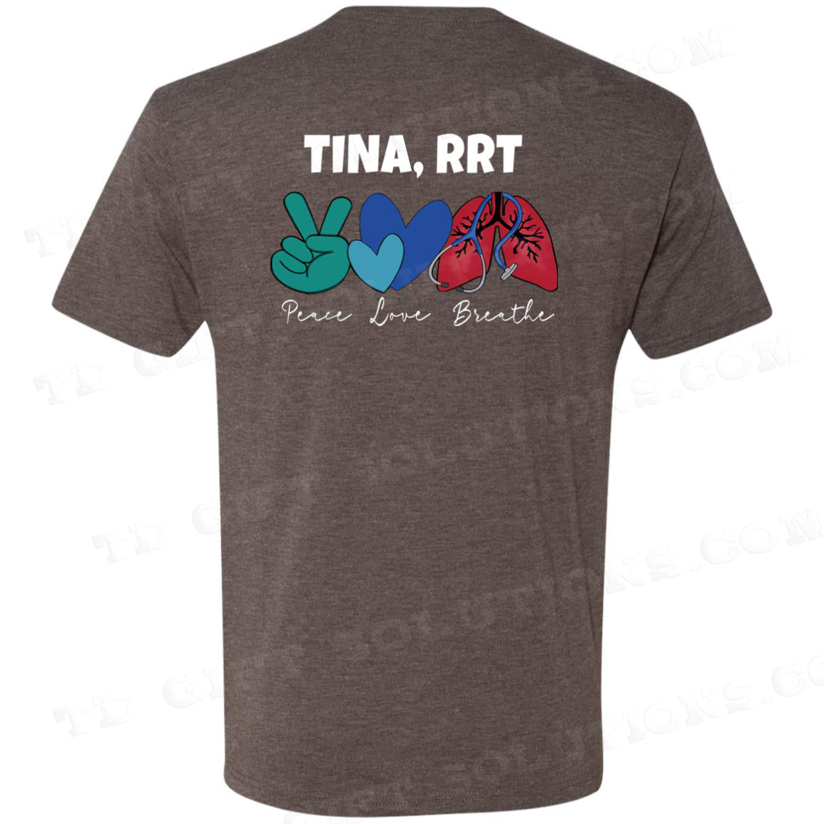 Personalized Respiratory Care Week Triblend T-Shirt-TD Gift Solutions.com