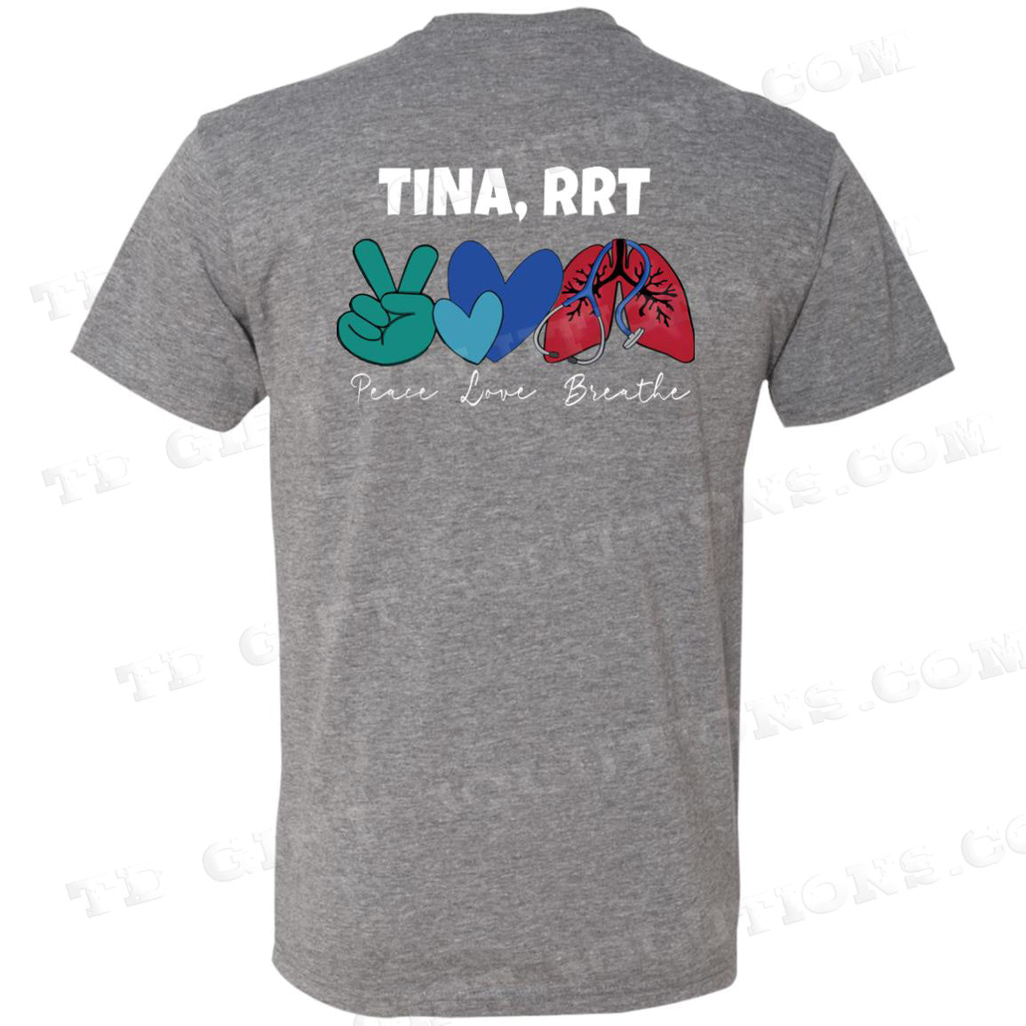 Personalized Respiratory Care Week Triblend T-Shirt-TD Gift Solutions.com