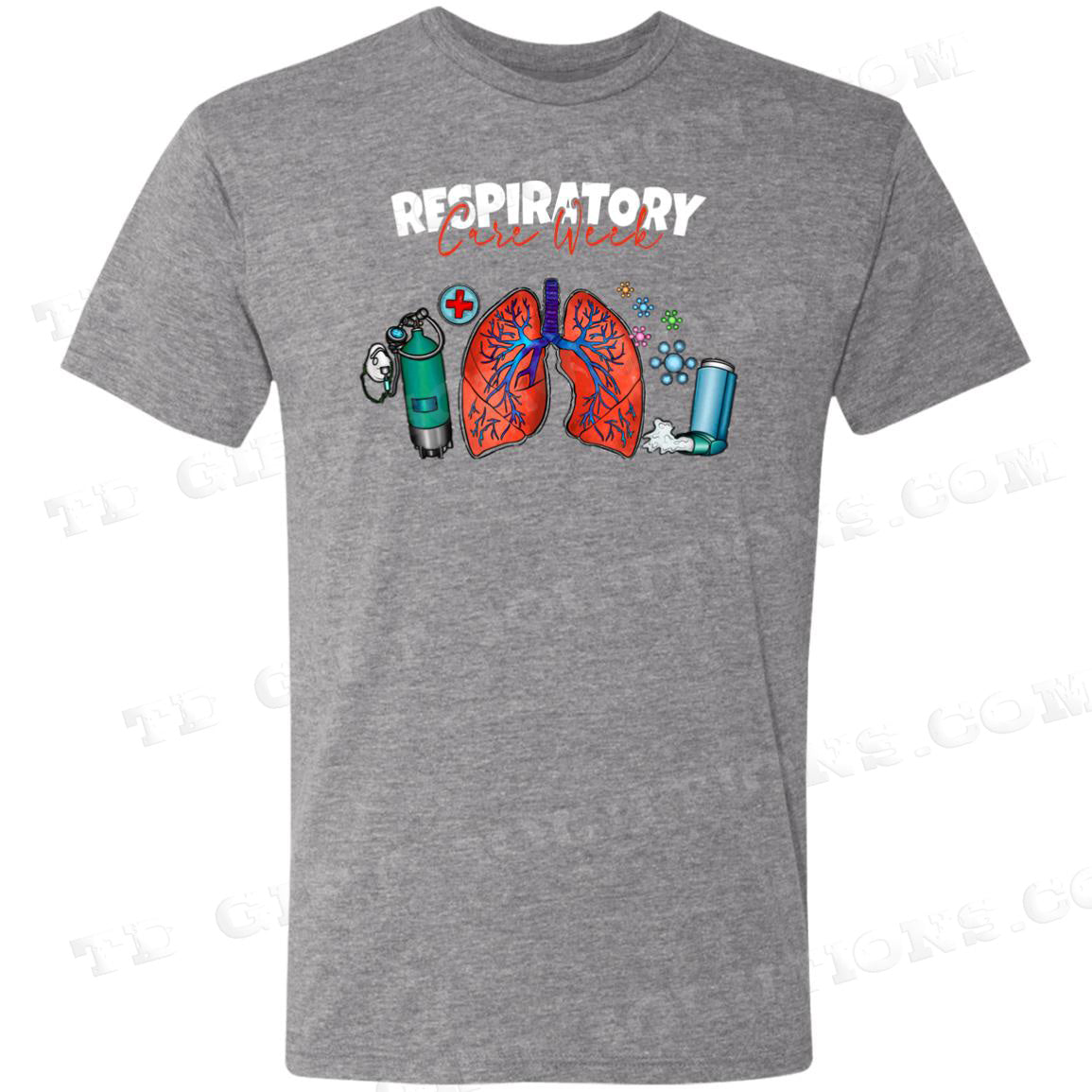 Personalized Respiratory Care Week Triblend T-Shirt-TD Gift Solutions.com