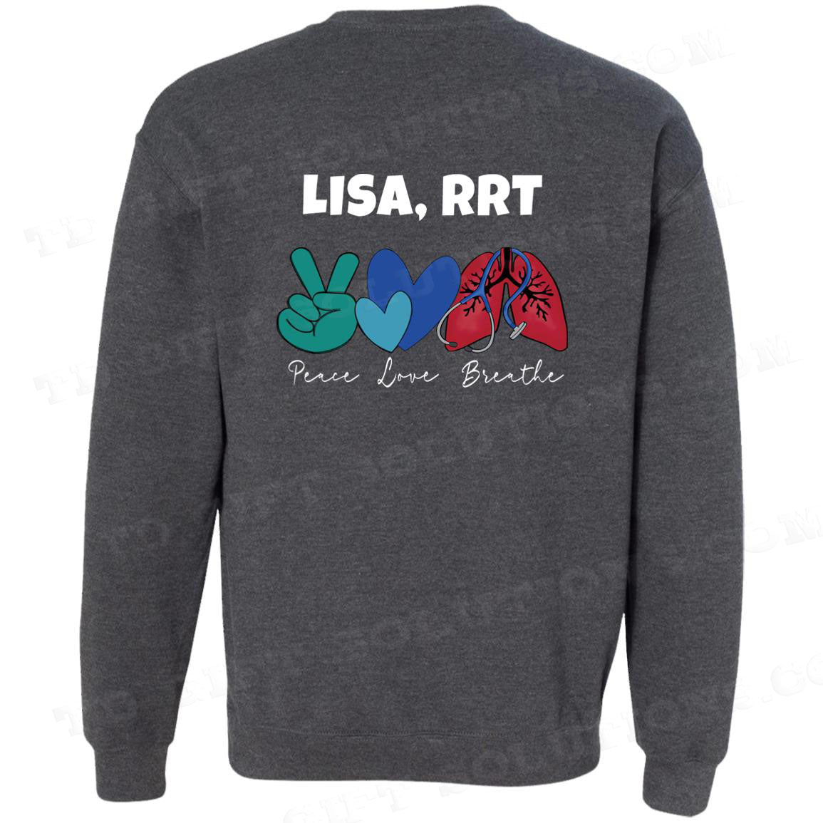 2022 Personalized Respiratory Care Week Crewneck Pullover Sweatshirt-TD Gift Solutions.com