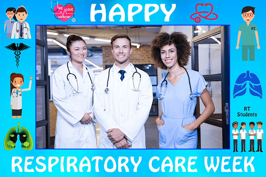 Rt Week Respiratory Therapist | Respiratory Care Week Photo Frame With Selfie