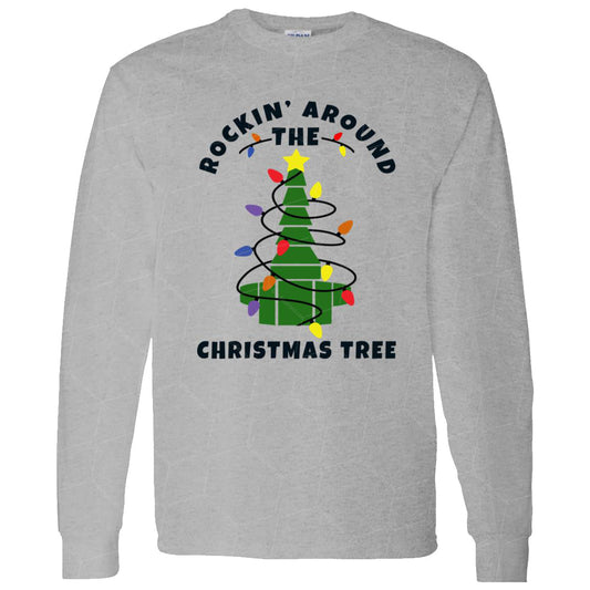 Rockin' Around The Christmas Tree Long Sleeve Tee-TD Gift Solutions.com