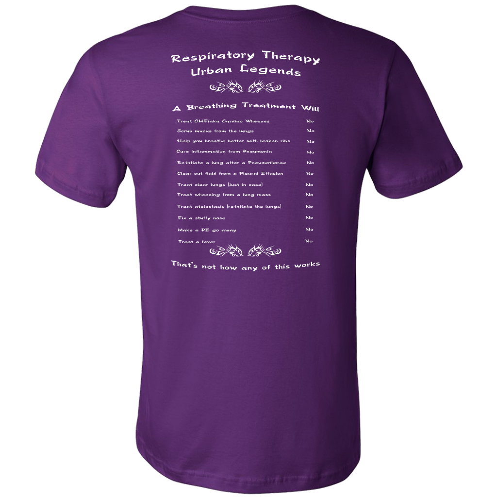Respiratory Therapy Urban Legends | Canvas Mens Shirt | RT Swag - T-shirt