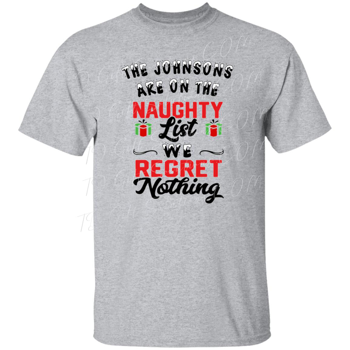 Personalized Family Matching Christmas Shirts - We Regret Nothing Family T-shirt-TD Gift Solutions.com