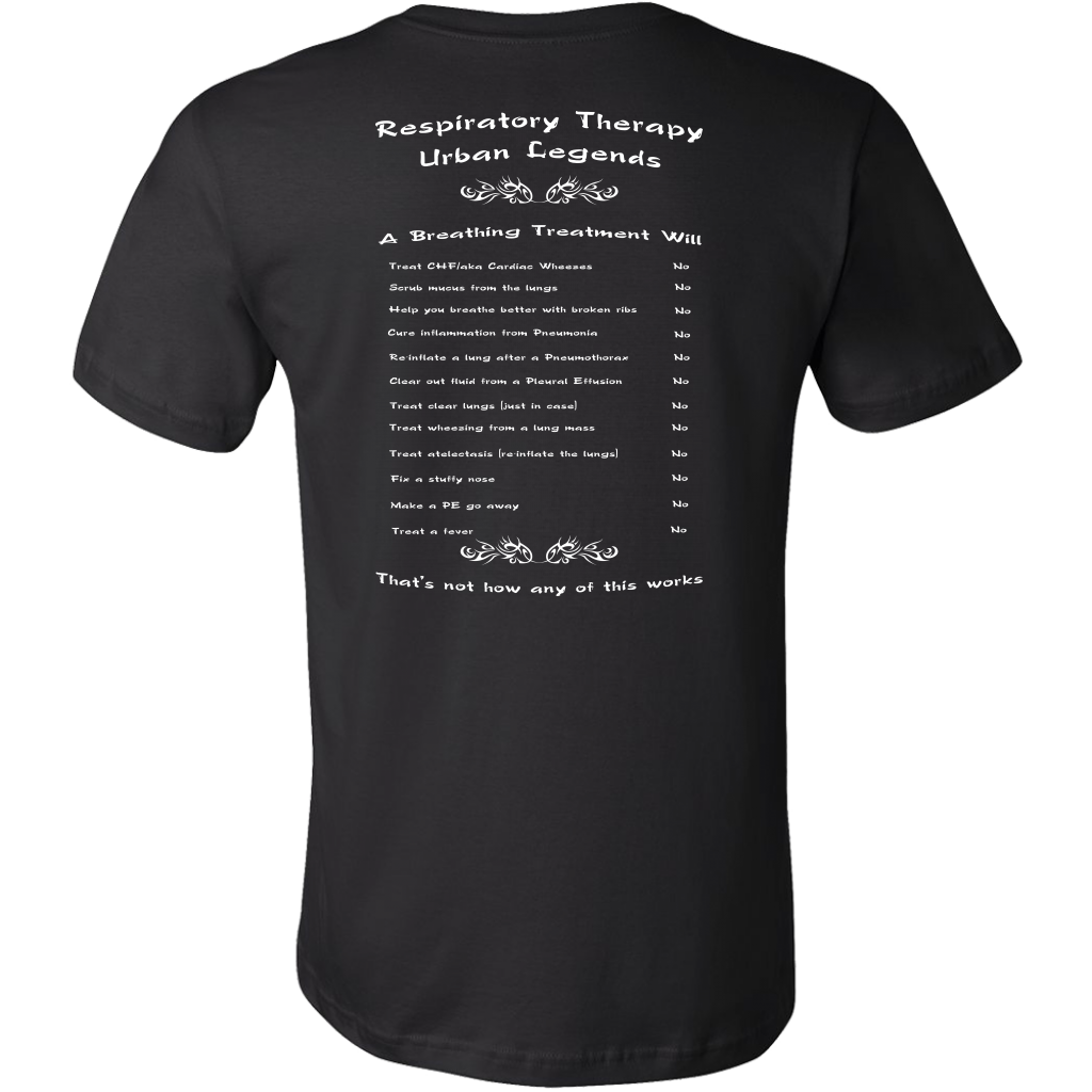 Respiratory Therapy Urban Legends | Canvas Mens Shirt | RT Swag - T-shirt