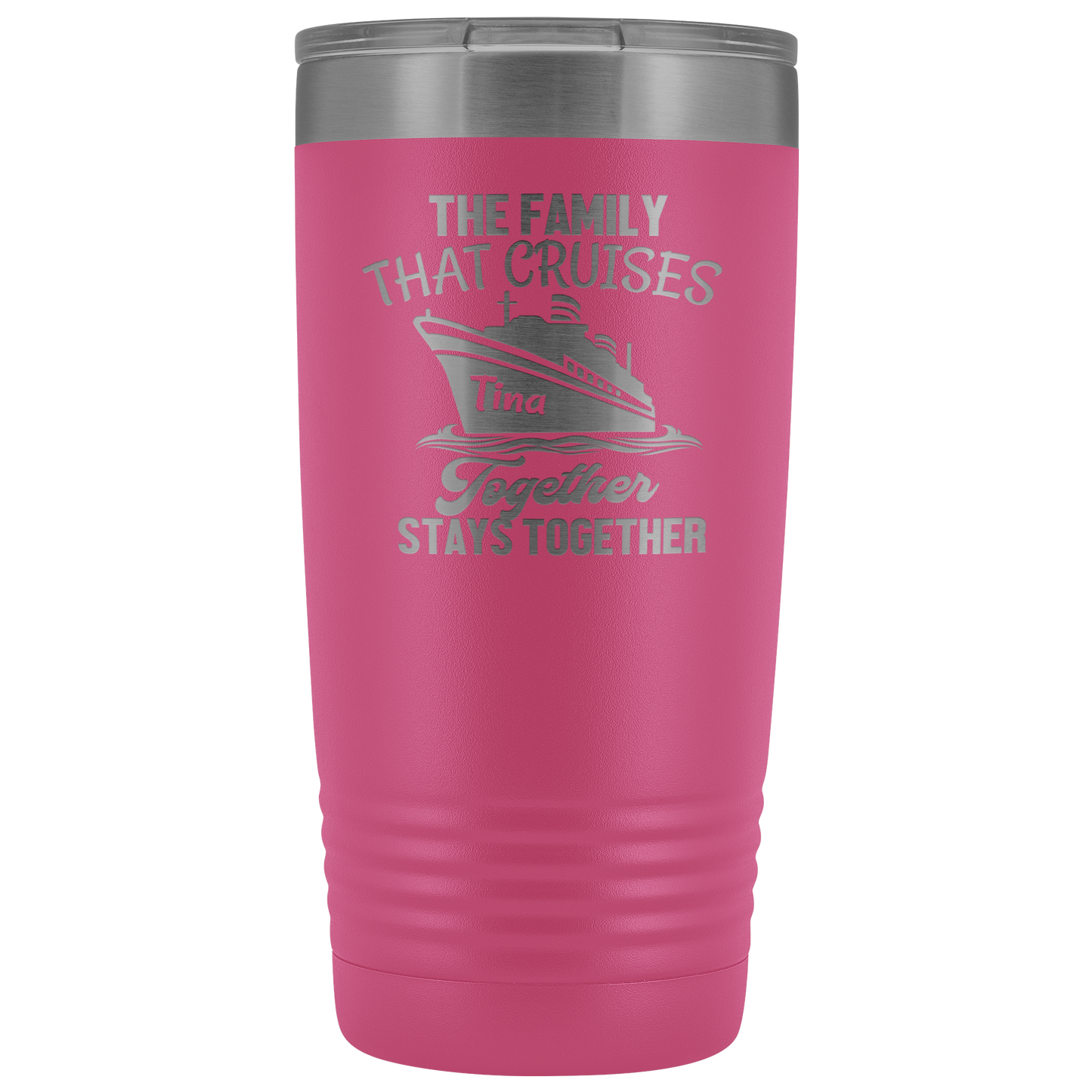 Cruise Life | Personalized The Family That Cruises Together 20 oz Tumbler - Tumblers