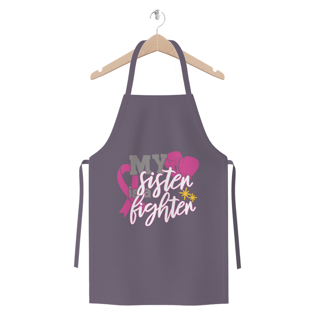 My Sister Is A Fighter 2 Premium Jersey Apron-Apparel-TD Gift Solutions.com