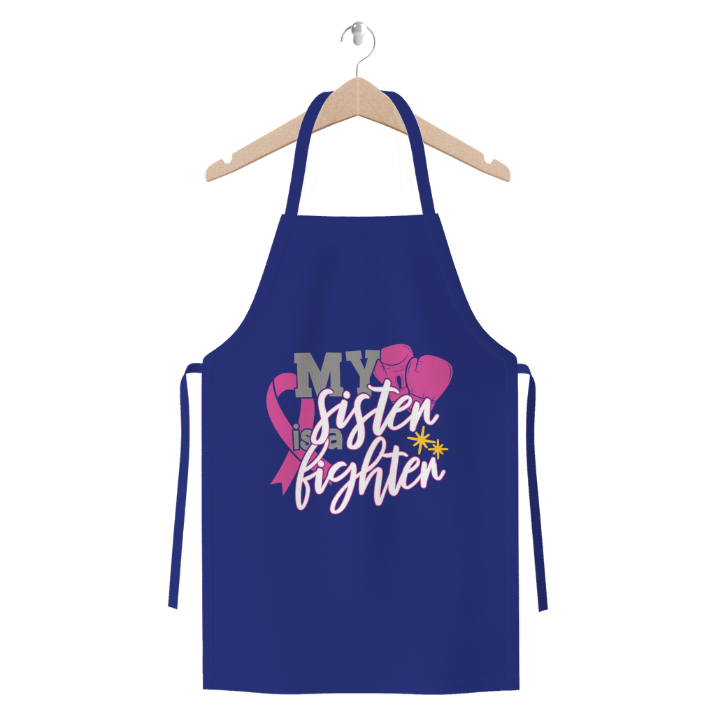 My Sister Is A Fighter 2 Premium Jersey Apron-Apparel-TD Gift Solutions.com