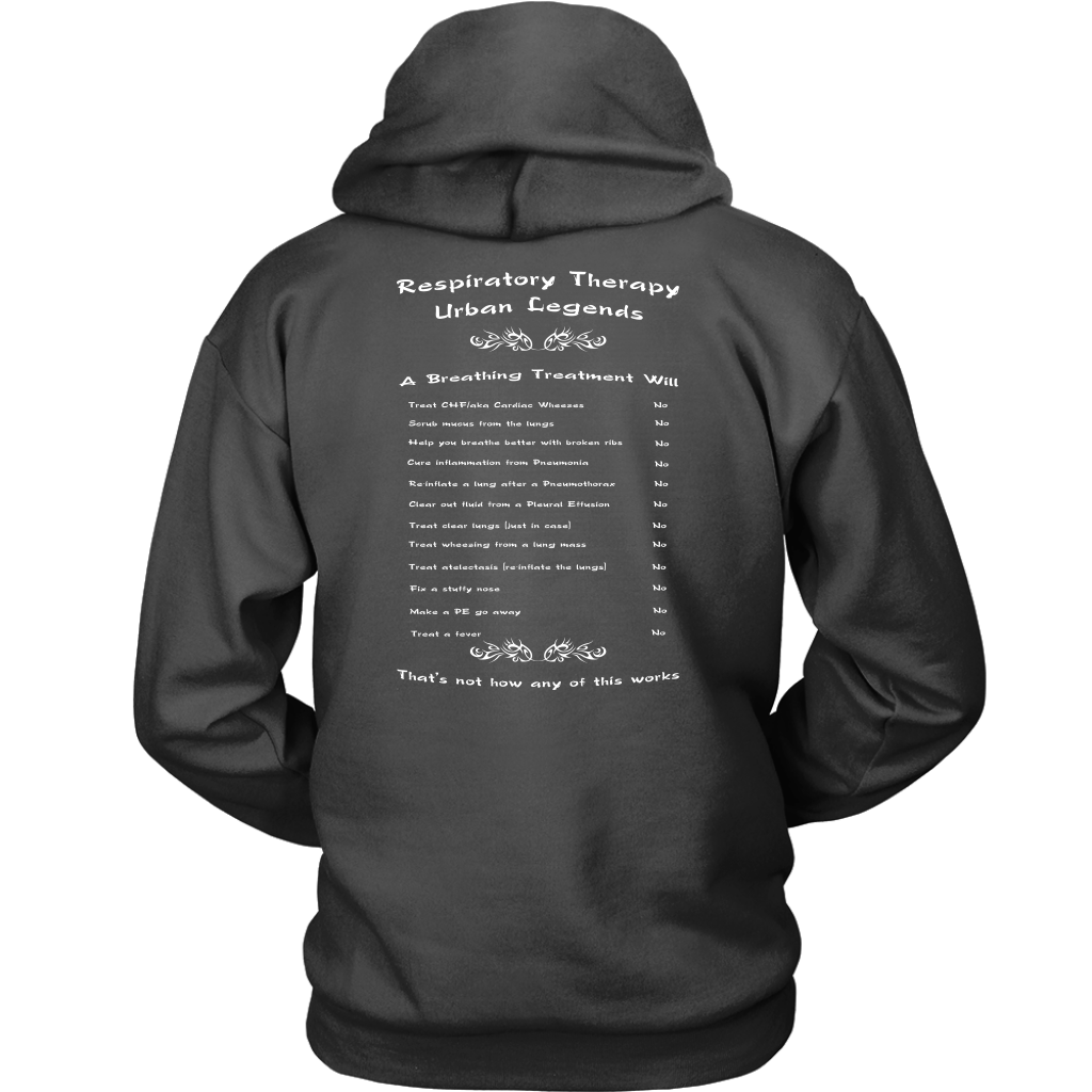 Respiratory Therapy Urban Legends Unisex Hoodie | RT Swag - T-shirt