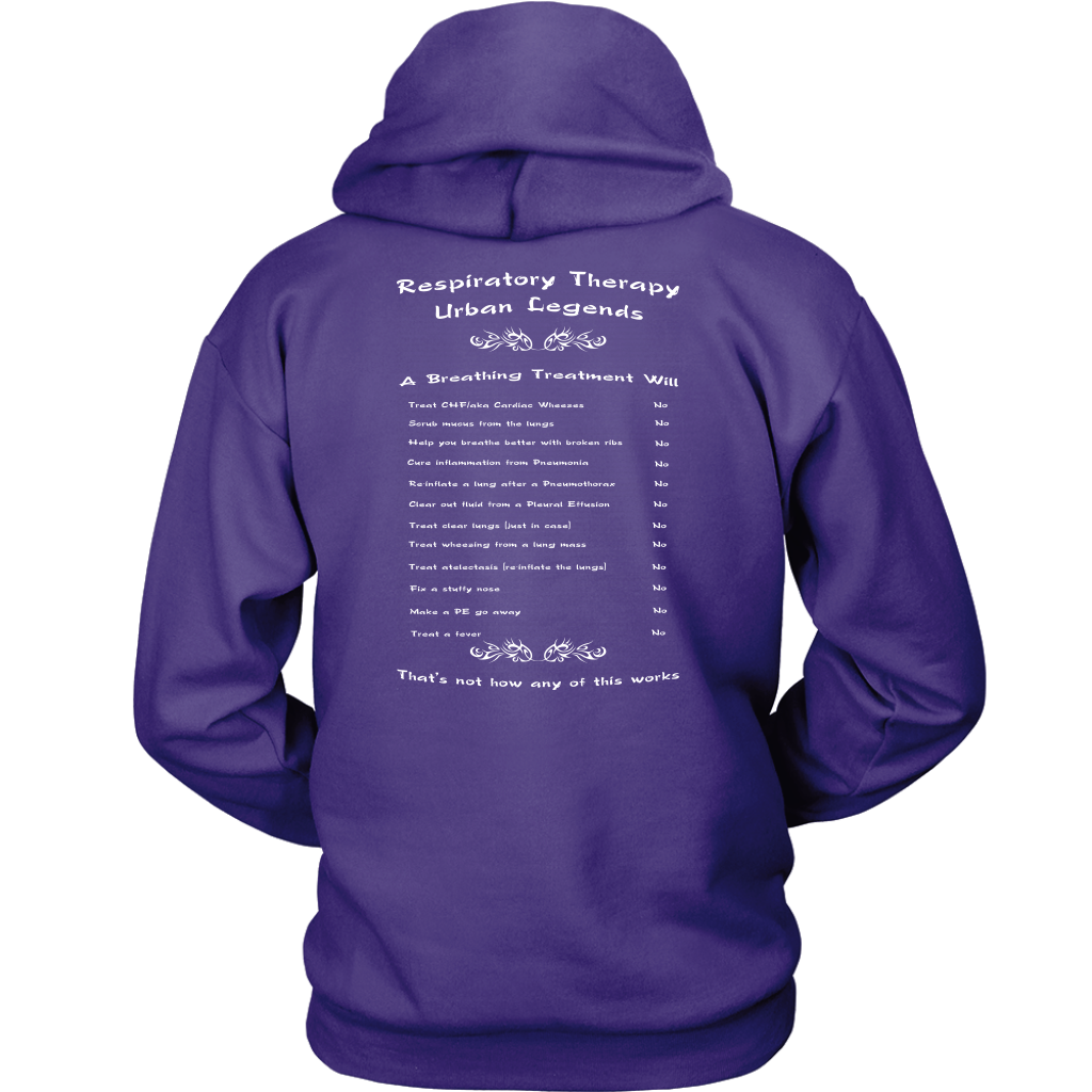 Respiratory Therapy Urban Legends Unisex Hoodie | RT Swag - T-shirt