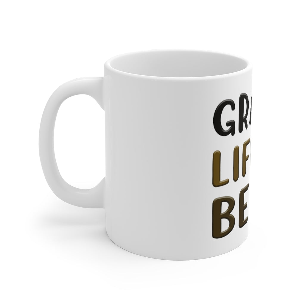 Funny Coffee Mugs | Grab Life By The Beans 11oz Mug-Mug-TD Gift Solutions.com