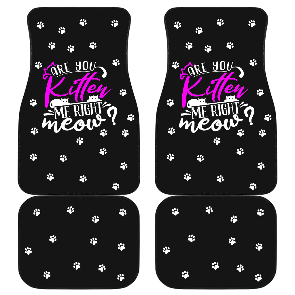 Cat Lover Gifts | Are You Kitten Me Car Mat Set-Car Mat Set-TD Gift Solutions.com