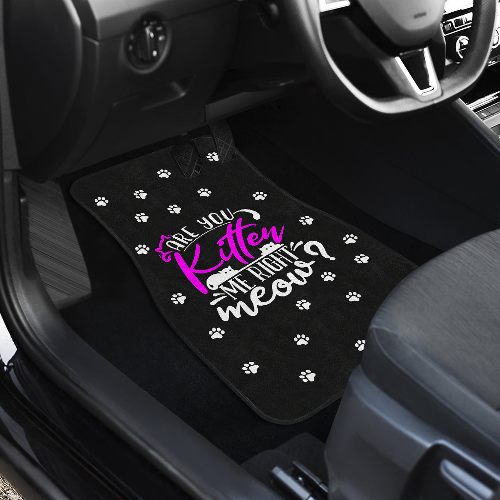 Cat Lover Gifts | Are You Kitten Me Car Mat Set-Car Mat Set-TD Gift Solutions.com