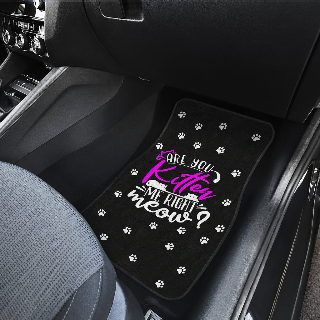 Cat Lover Gifts | Are You Kitten Me Car Mat Set-Car Mat Set-TD Gift Solutions.com