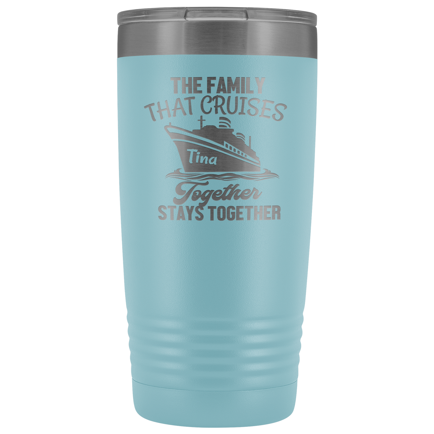 Cruise Life | Personalized The Family That Cruises Together 20 oz Tumbler - Tumblers