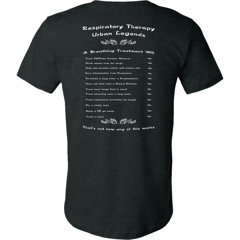 Respiratory Therapy Urban Legends | Canvas Mens Shirt | RT Swag - T-shirt