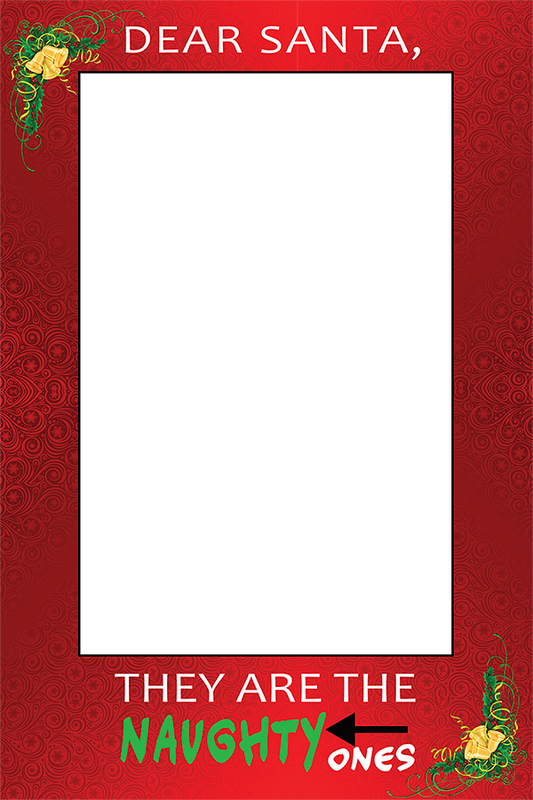 Santa's Naughty List | Dear Santa, They are the naughty ones! Downloadable Photo Prop Frame - Photo Booth Frame