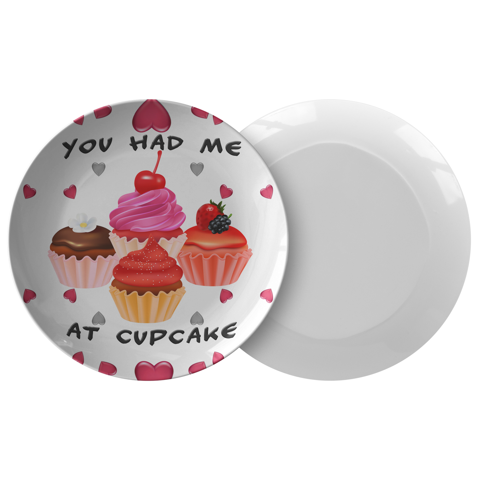 Home Decor Valentine's Day | You Had Me At Cupcake Plate-Dinnerware-TD Gift Solutions.com