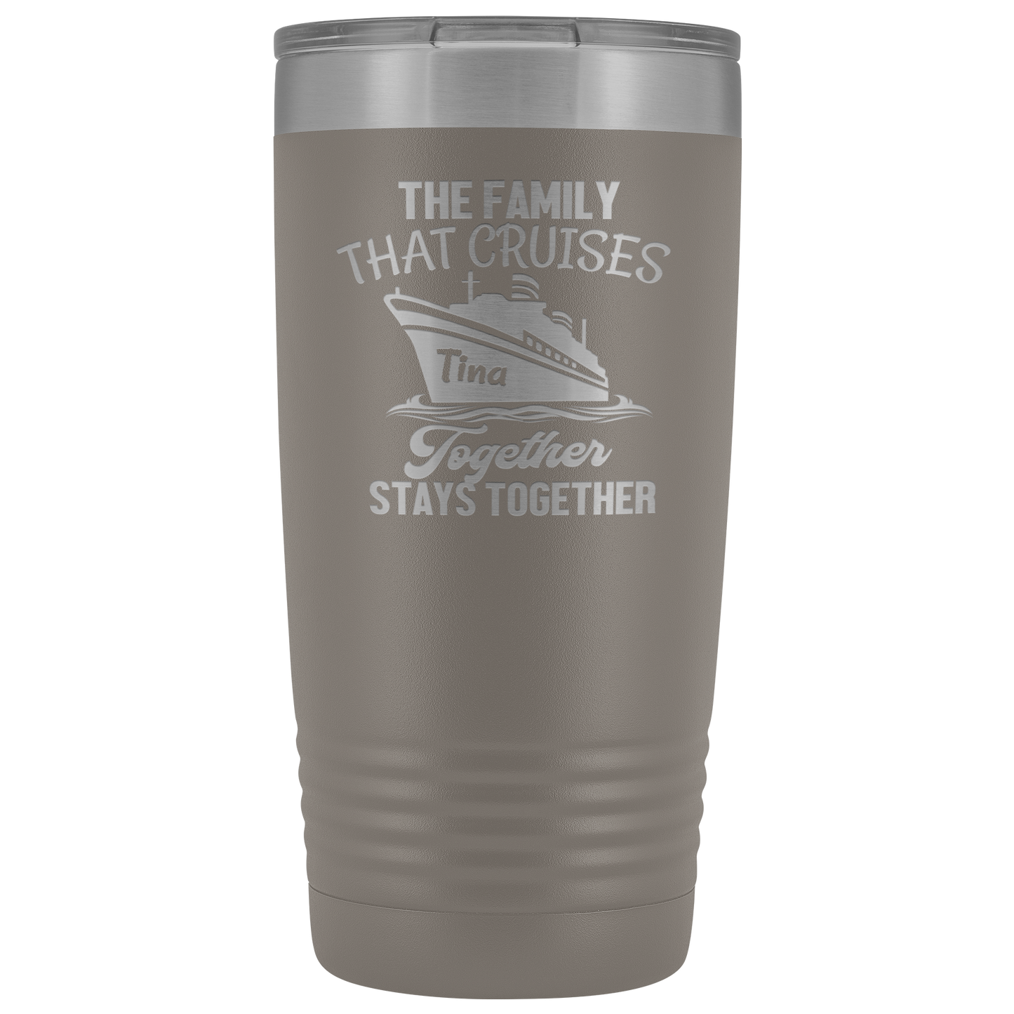 Cruise Life | Personalized The Family That Cruises Together 20 oz Tumbler - Tumblers