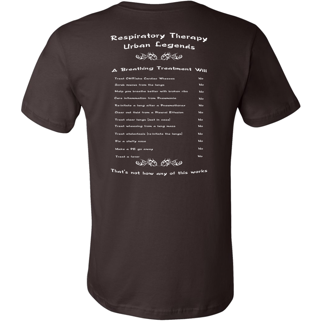 Respiratory Therapy Urban Legends | Canvas Mens Shirt | RT Swag - T-shirt