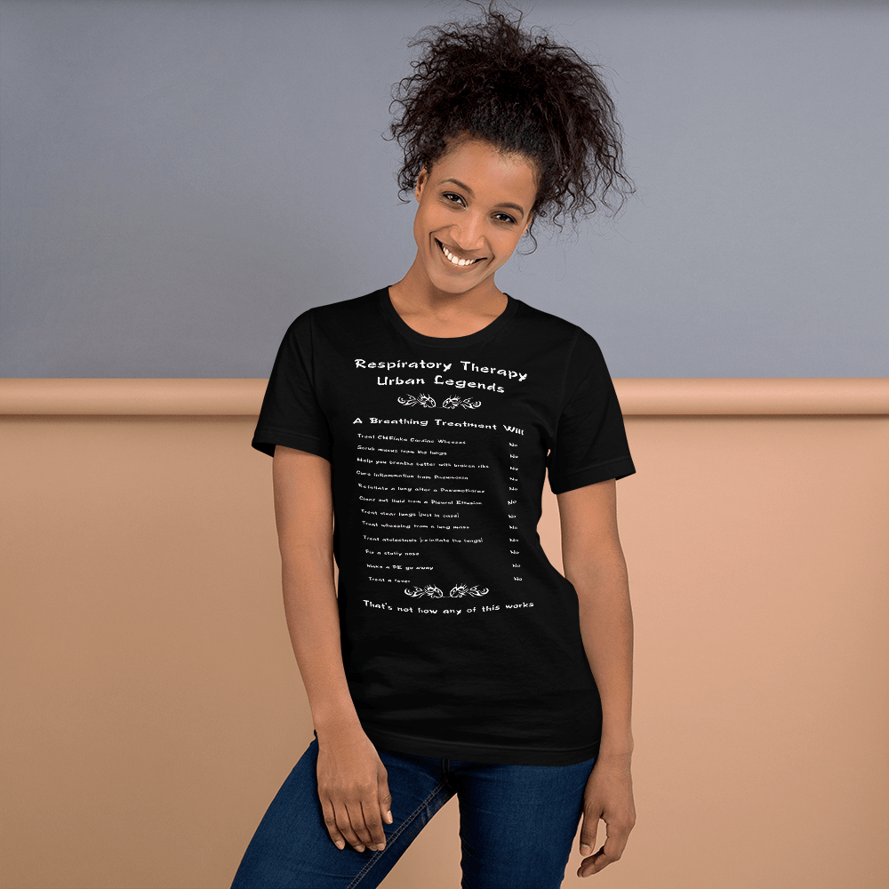 Respiratory Therapy Urban Legends Short-Sleeve Unisex T-Shirt | RT Swagger-T-Shirt-TD Gift Solutions.com