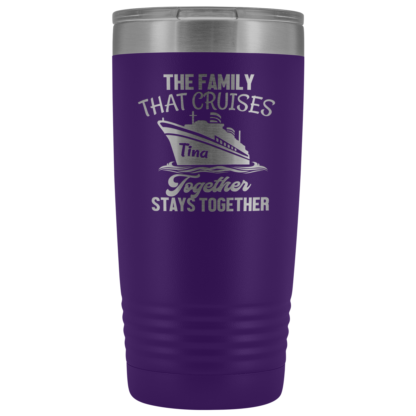 Cruise Life | Personalized The Family That Cruises Together 20 oz Tumbler - Tumblers