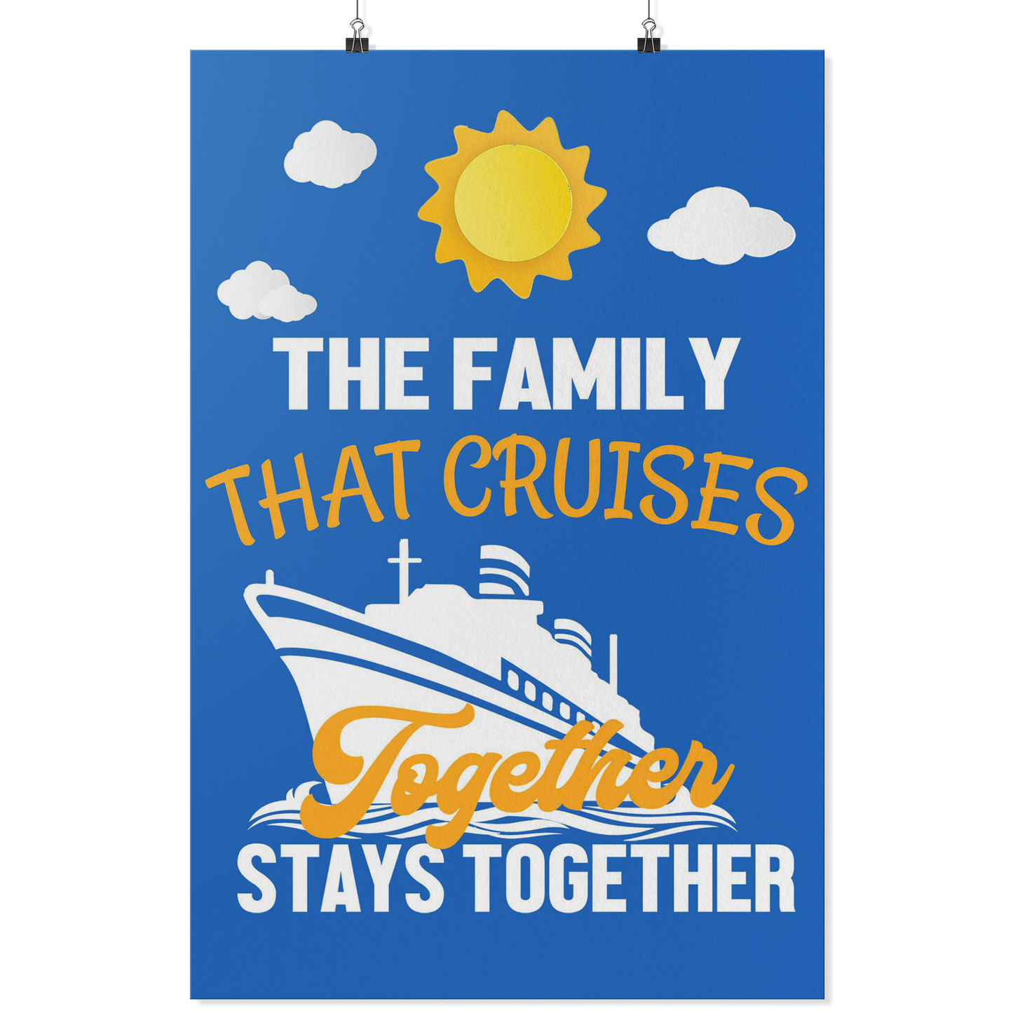 Family Cruise | The Family That Cruises Together Cruise Door Decorations-Posters-TD Gift Solutions.com