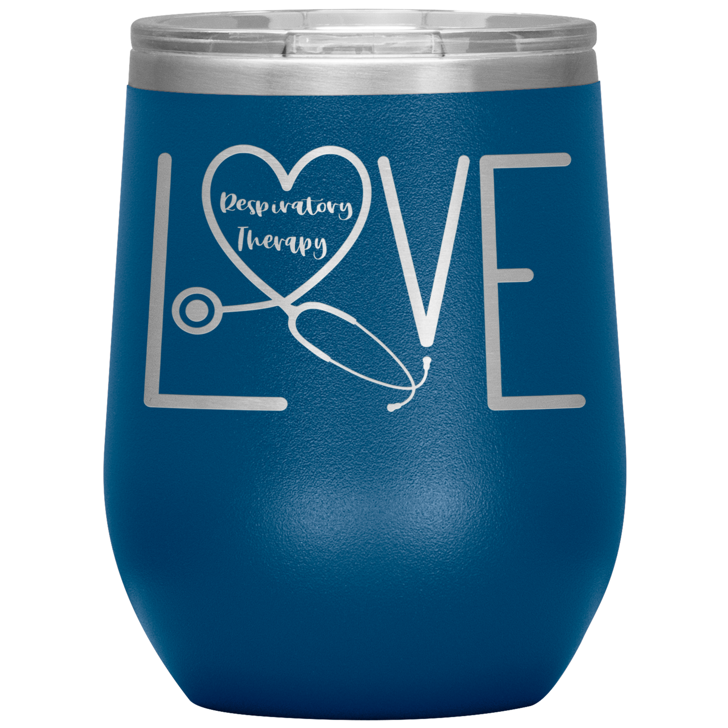 RT Swagger | Respiratory Therapy Love 12 oz Wine Tumbler-Wine Tumbler-TD Gift Solutions.com